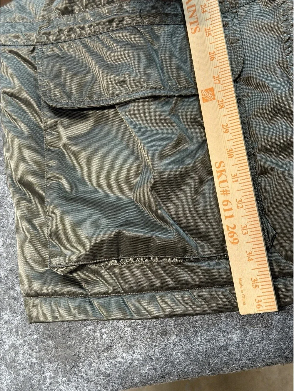 Vintage Nike Jacket Mens XL Olive Insulated Parka Coat Full Zip Snap Outdoor